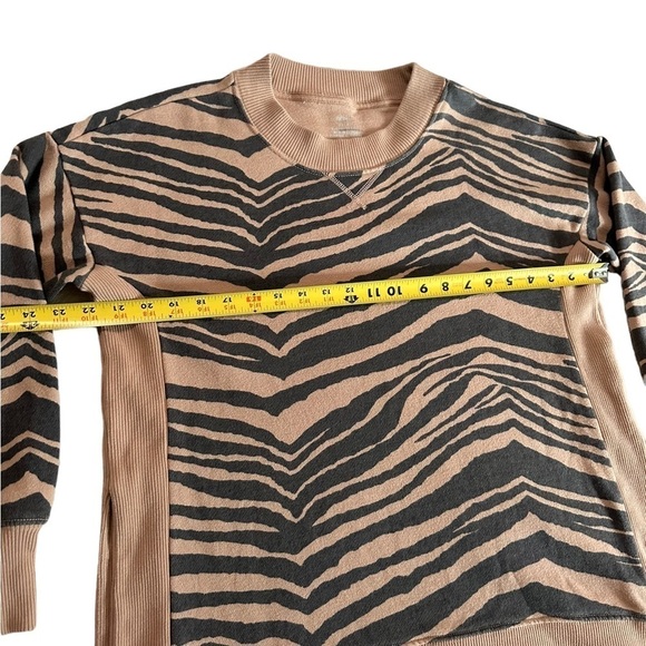 Aerie Good Vibes Oversized Sweatshirt Animal Print Women Extra Small - Picture 11 of 17
